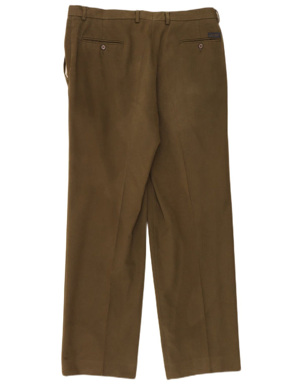 Paul & Shark Pantaloni de costum pentru bărbați IT 54 2XL W36 L33 Kaki Bumbac