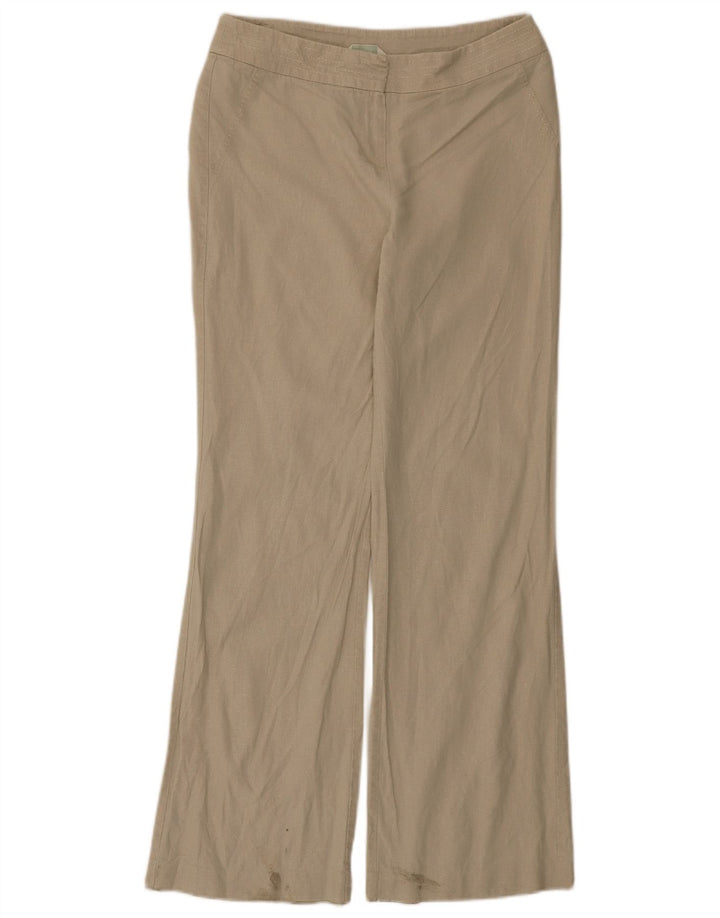 Marks & Spencer Pantaloni casual Bootcut pentru femei UK 12 Medium W30 L31 Bej