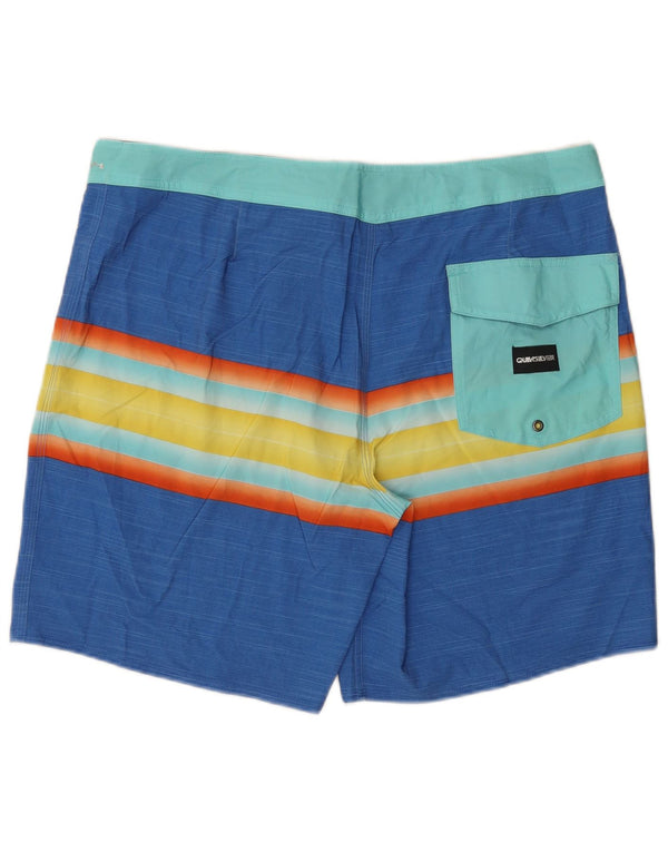 Pantaloni scurți de înot Quiksilver pentru bărbați, XL, poliester cu dungi albastre