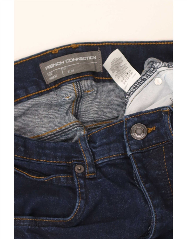 Blugi slim pentru bărbați French Connection L32 L24 Bumbac bleumarin