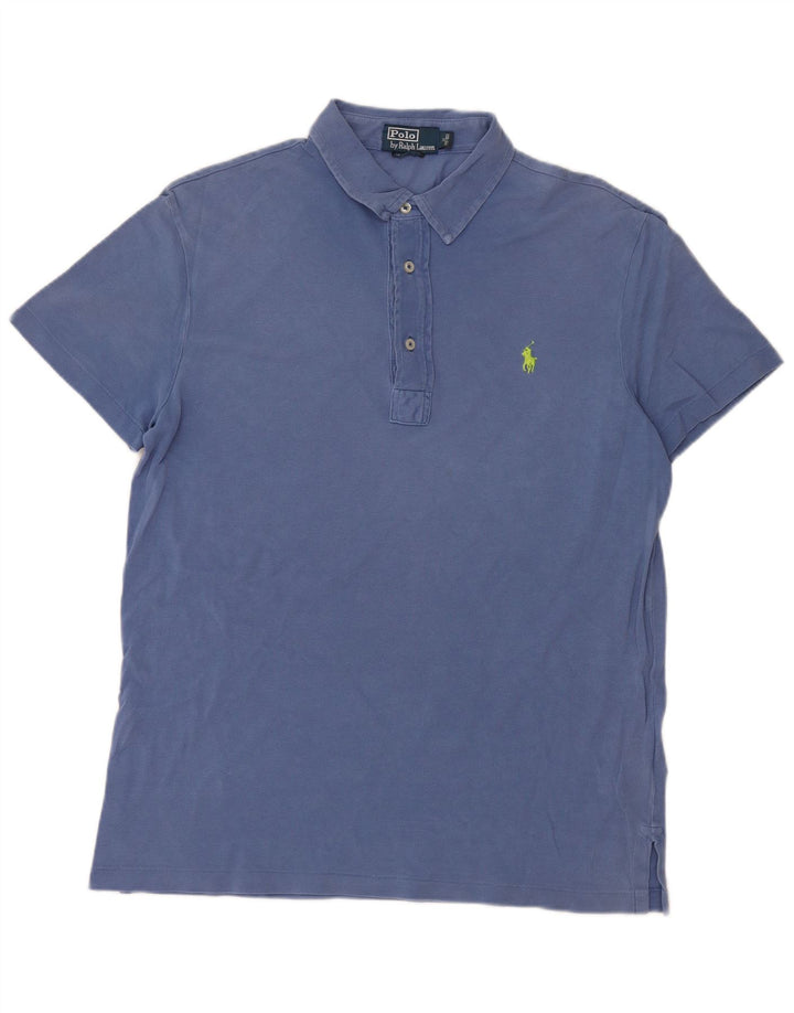 POLO RALPH LAUREN Tricou polo pentru bărbați, bumbac albastru mediu