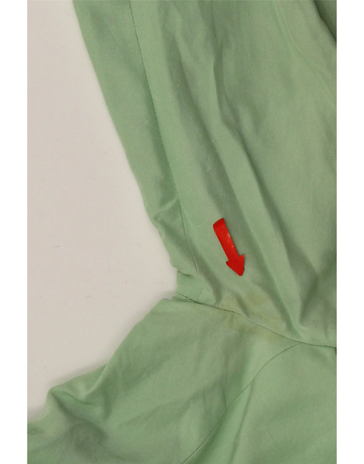 Jachetă Blazer pentru femei Max Mara cu 1 nasture UK 14 Mătase verde medie