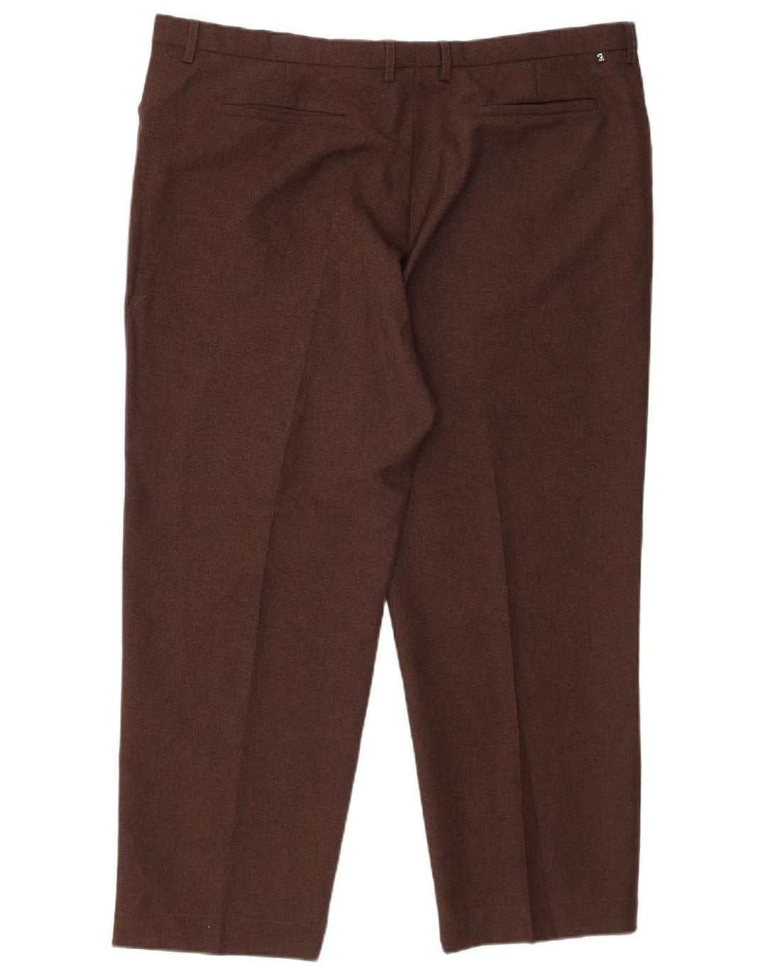 FARAH Mens Straight Casual Trousers W44 L29 Brown Polyester