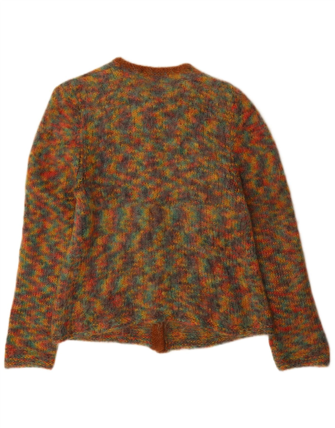 Pulover Cardigan Vintage pentru Damă UK 12 Medium Multicolor Pete