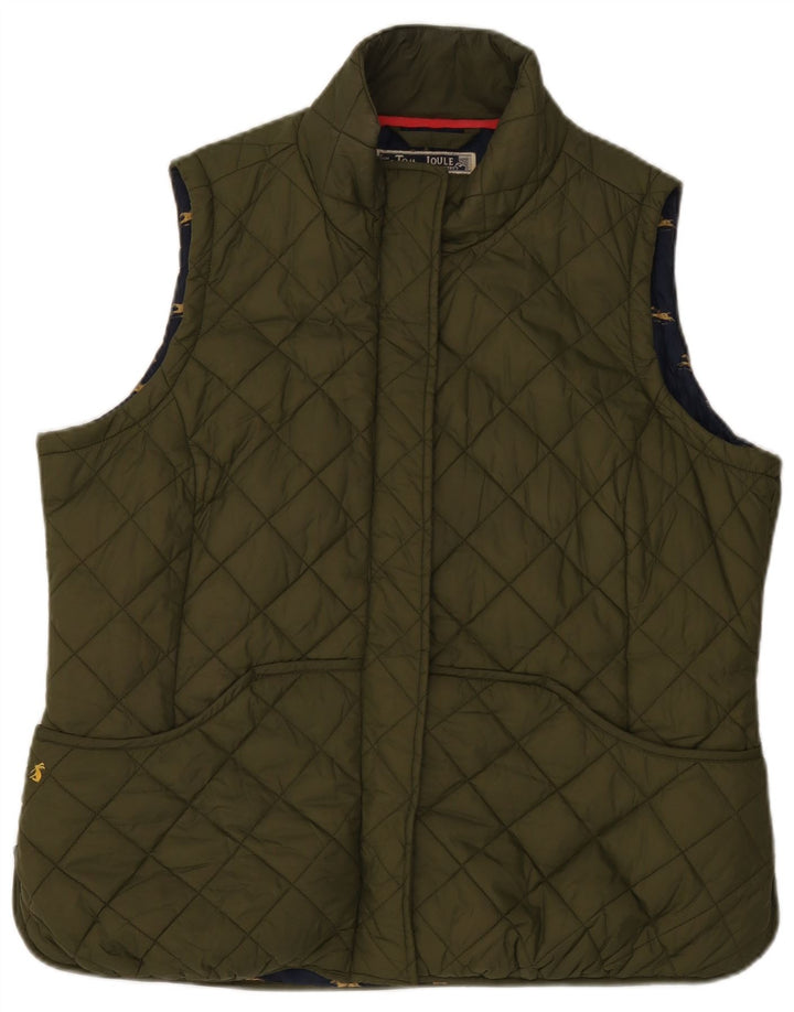 Gilet matlasat Joules pentru femei UK 18 XL Kaki Poliester