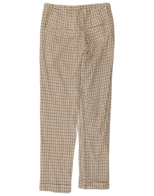 Pantaloni chino drepți vintage pentru femei IT 44 Medium L30 L31 în alb închis