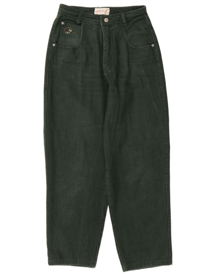 PETRESA Blugi conici pentru femei cu talie înaltă EU 36 Mici L26 L26 Bumbac verde