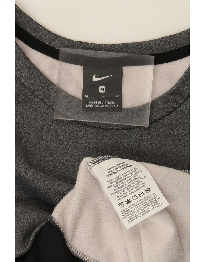 Pulover Nike pentru bărbați, poliester color bloc, gri mediu
