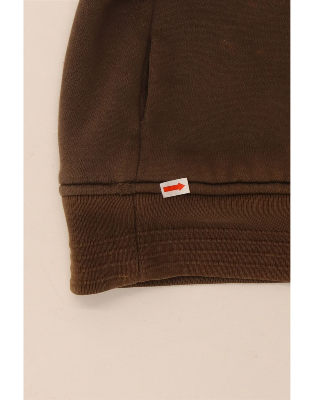 ANIMAL Pulover cu capota cu fermoar grafic pentru bărbați, bumbac maro mare