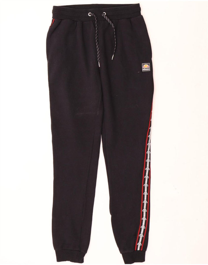Pantaloni de trening grafic pentru bărbați Ellesse Pantaloni de jogging, bumbac mediu negru
