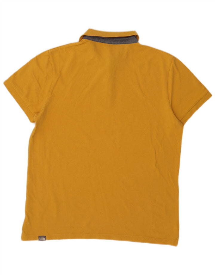 Tricou polo pentru bărbați The North Face, bumbac galben mare