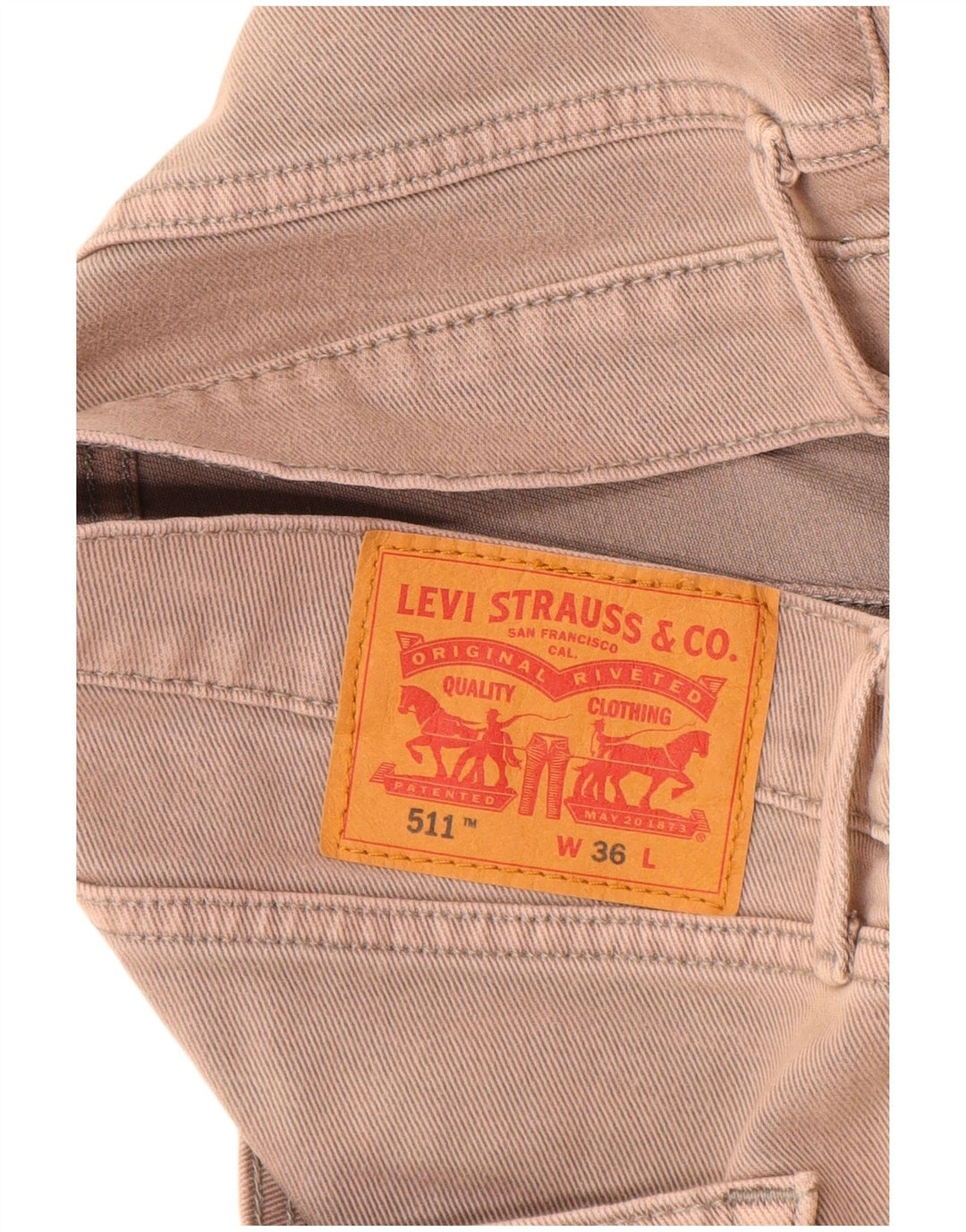 Pantaloni scurți din blugi pentru bărbați LEVI'S 511 W36 Large Gri