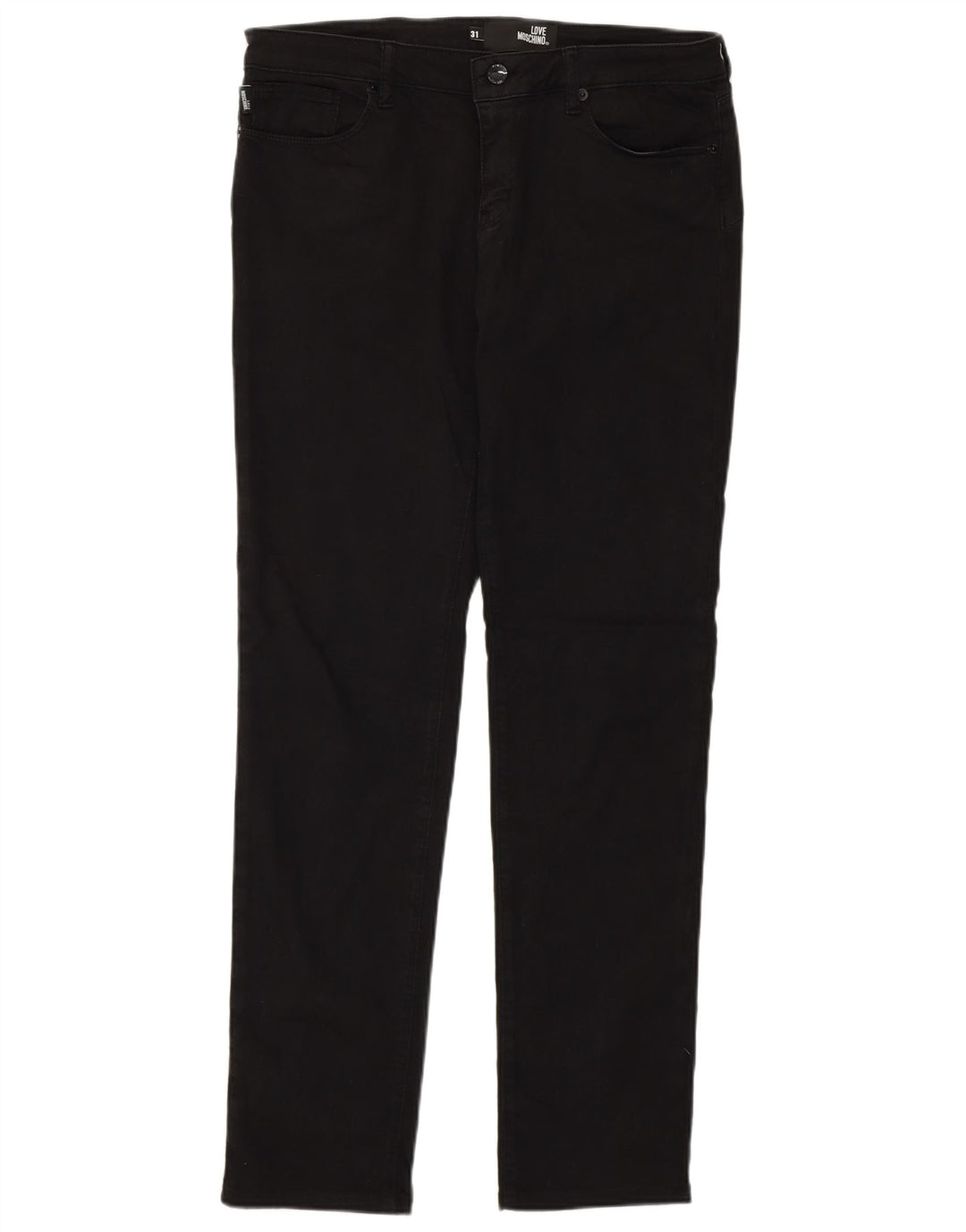 Blugi slim pentru femei Moschino W31 L30 bumbac negru