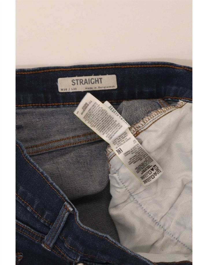 Blugi drepti pentru bărbați Marks & Spencer W38 L33 Bumbac albastru