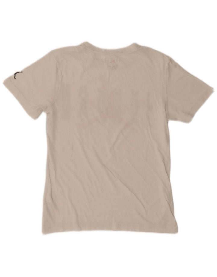 Tricou grafic JORDAN pentru băieți Top 12-13 ani, mare, alb, bumbac