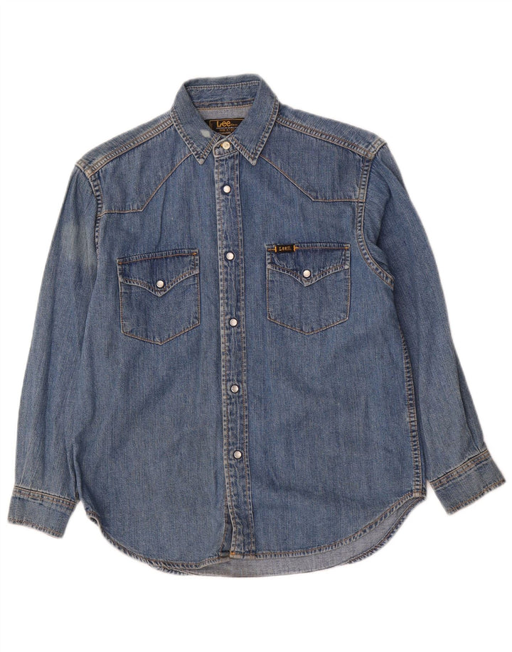 Cămașă Lee Băieți Denim 9-10 Ani Mic Albastru Bumbac