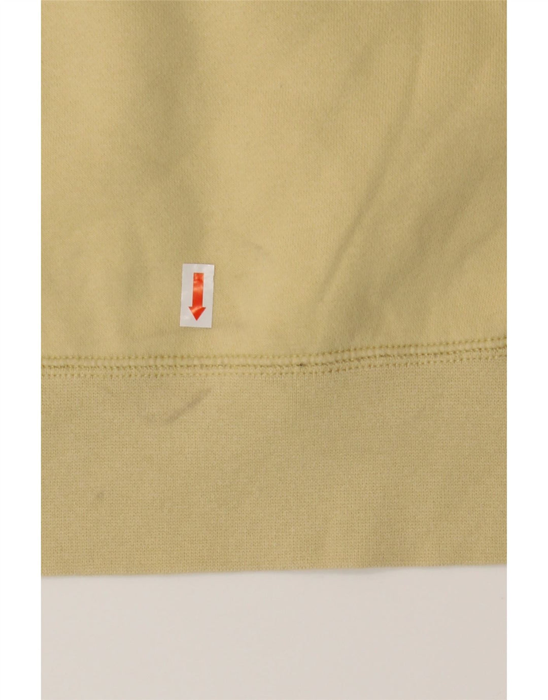NIKE Mens Graphic Hoodie Jumper Medium Yellow Cotton