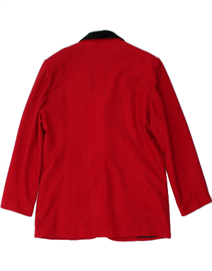 DONNYBROOK Womens 3 Button Blazer Jacket UK 16 Large Red Vintage Donnybrook and Second-Hand Donnybrook from Messina Hembry 