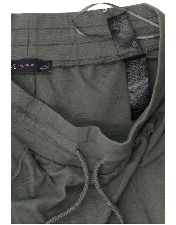 Pantaloni de trening pentru femei Marks & Spencer UK 12 Medium Green Colorblock