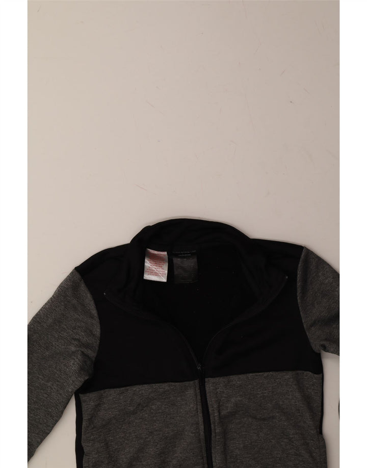 ADIDAS Boys Graphic Tracksuit Top Jacket 9-10 Years Grey Colourblock Vintage Adidas and Second-Hand Adidas from Messina Hembry 