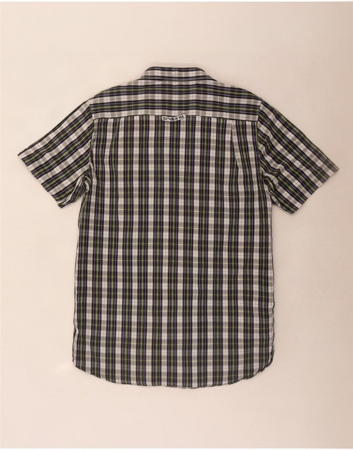 Cămașă cu mânecă scurtă pentru bărbați Superdry, bumbac cu carouri multicolore mediu