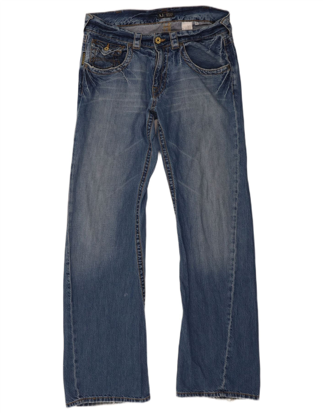 Blugi Bootcut pentru Damă Armani W33 L33 Bumbac Albastru