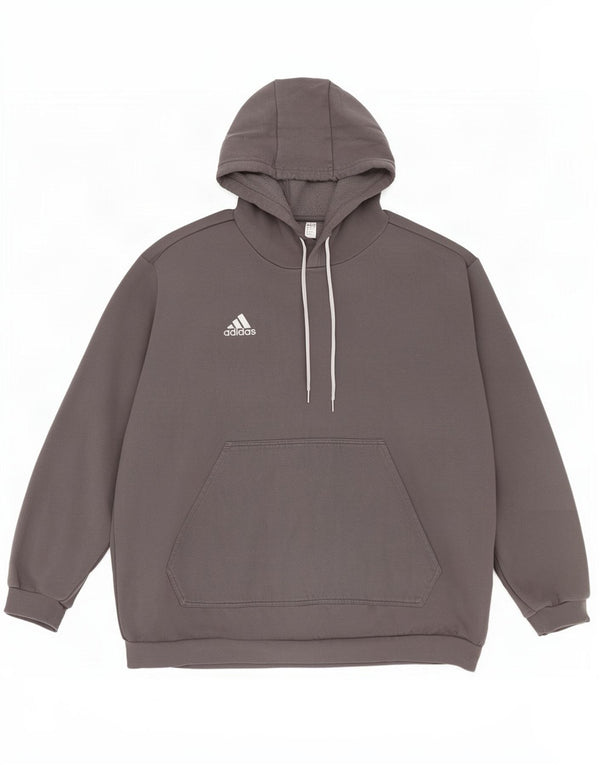 Pulover Adidas pentru bărbați, bumbac gri 2XL