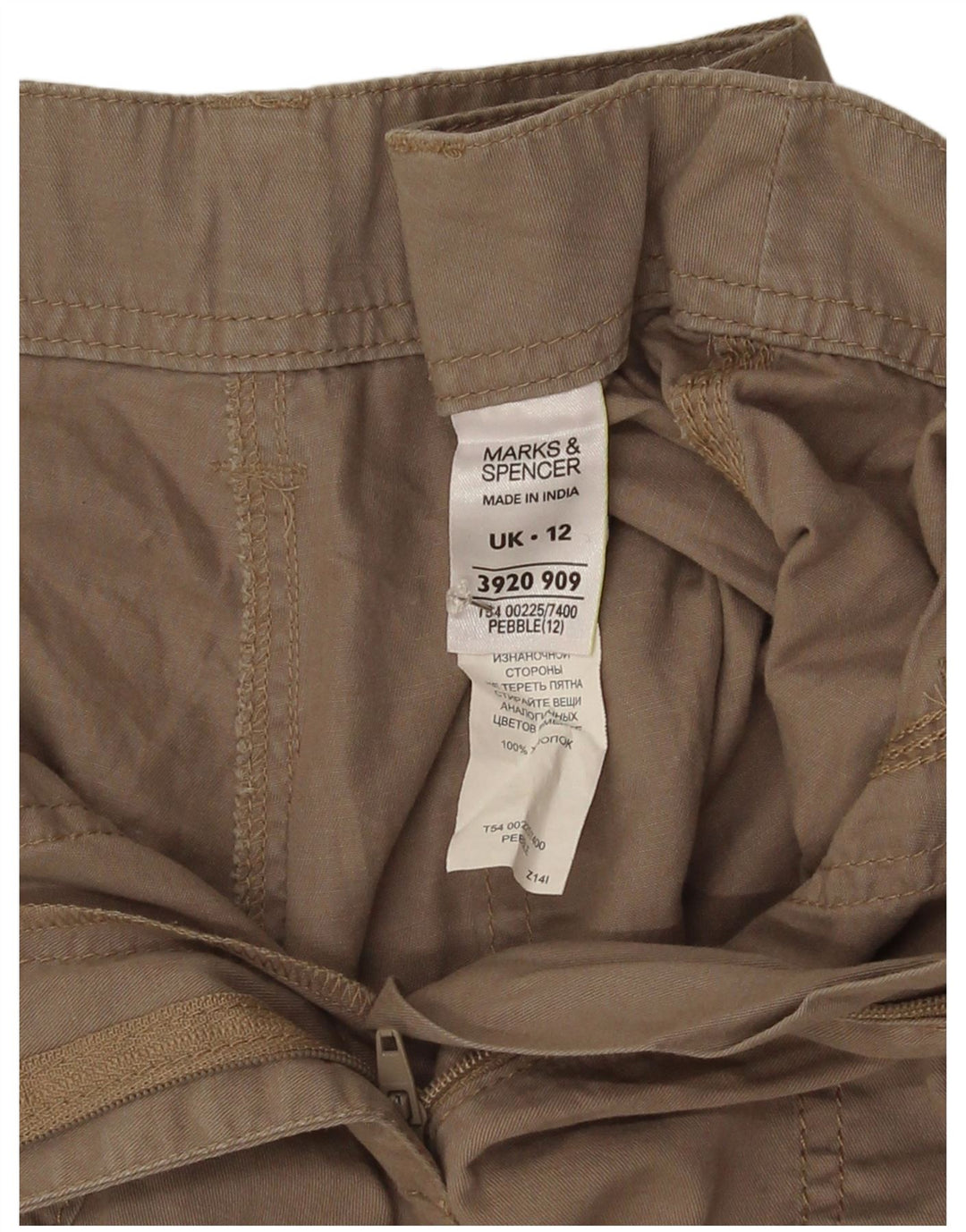 Pantaloni scurți casual pentru femei Marks & Spencer UK 12 Medium W30 Bumbac gri