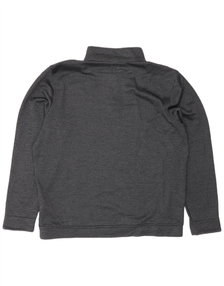 Top de trening Under Armour pentru bărbați Storm-Fit, cu fermoar și gât, cu dungi XL, gri