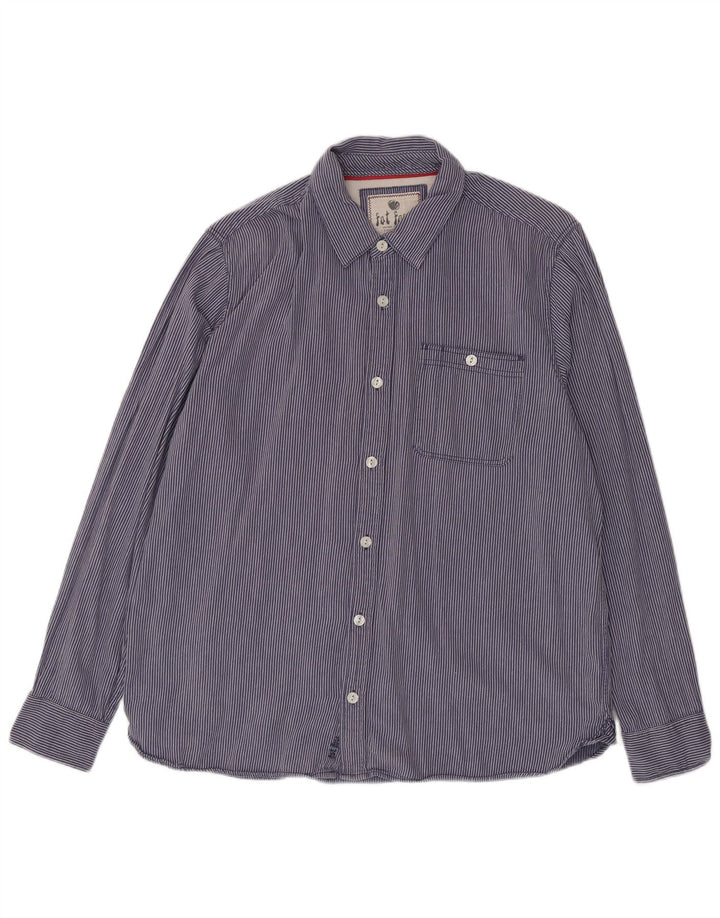 Cămașă pentru bărbați Fat Face XL Blue Pinstripe Bumbac