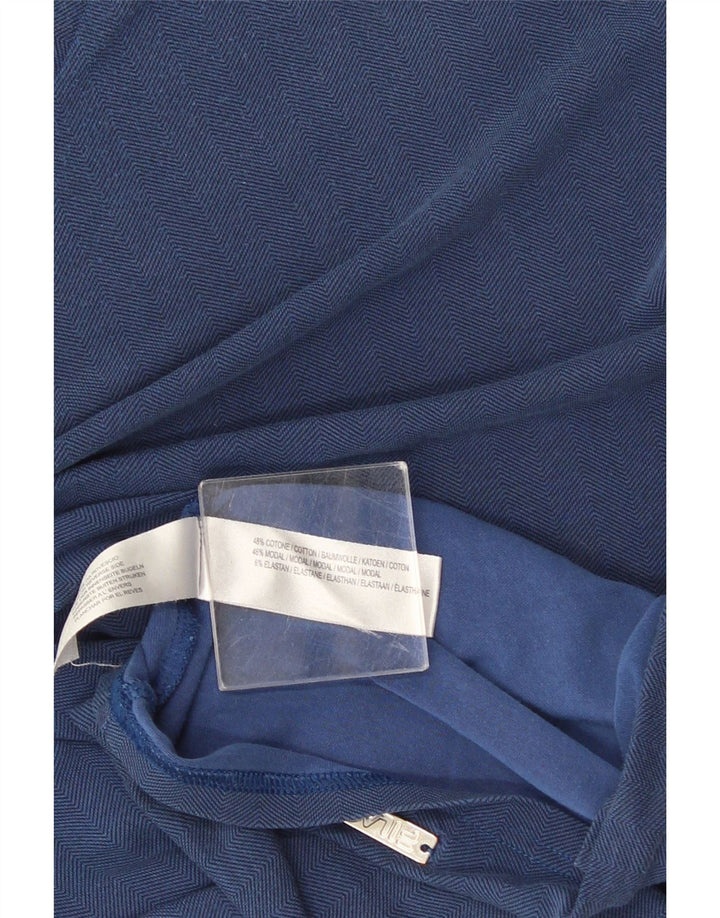 Tricou pentru bărbați Fila Top XL Blue Herringbone Bumbac