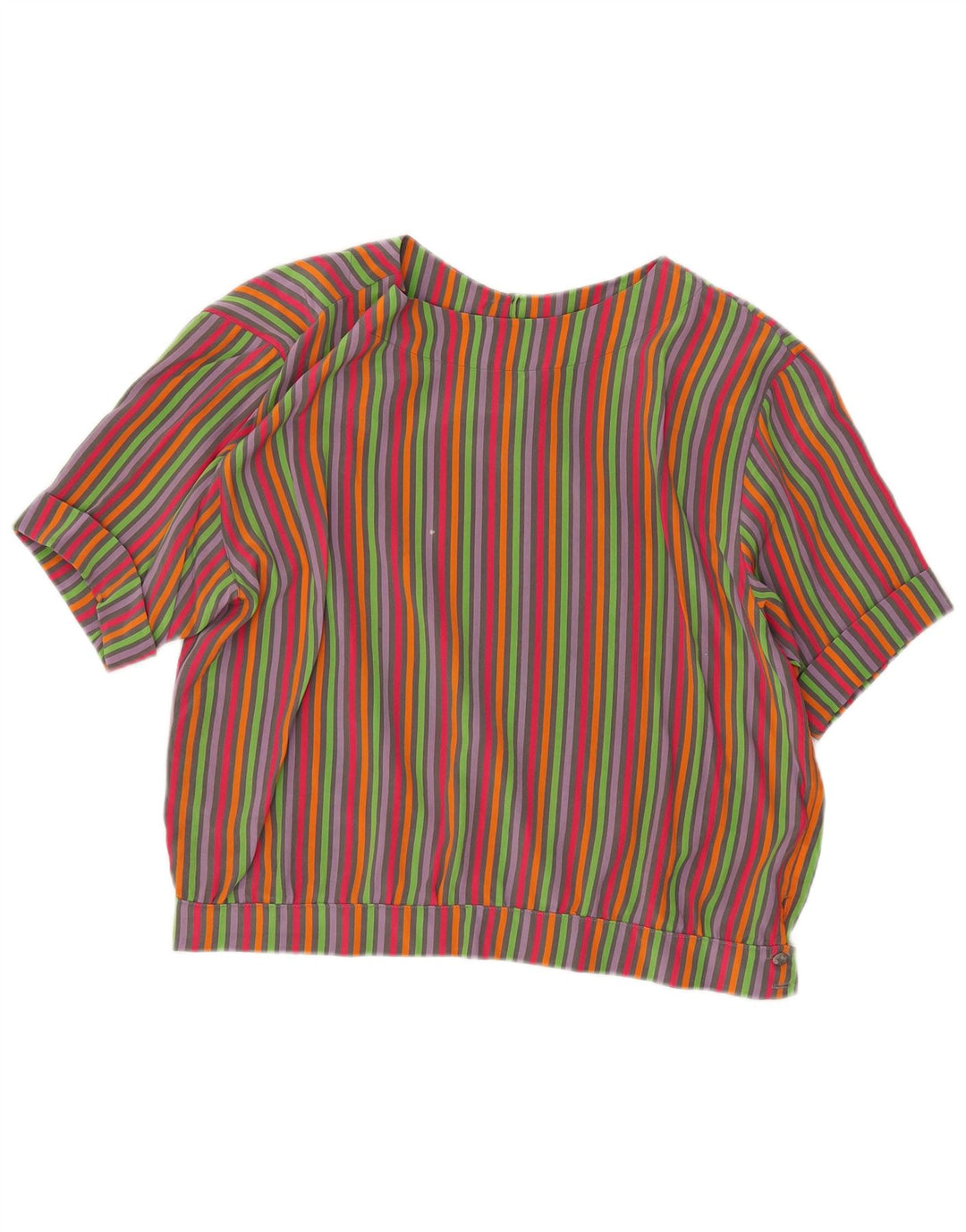 Bluză Crop pentru Damă Marina Rinaldi Top Mărimea 21 Mediu Multicolore în dungi
