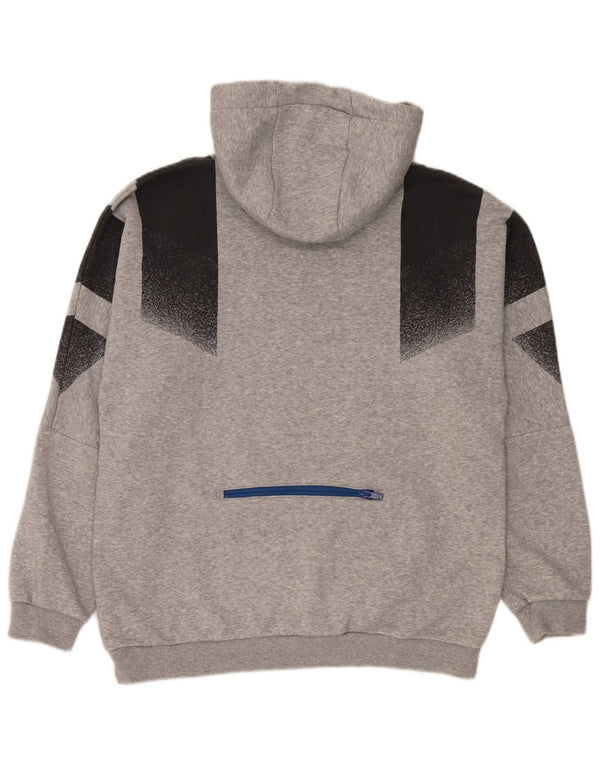 Pulover Adidas pentru bărbați, bumbac color bloc, gri mediu
