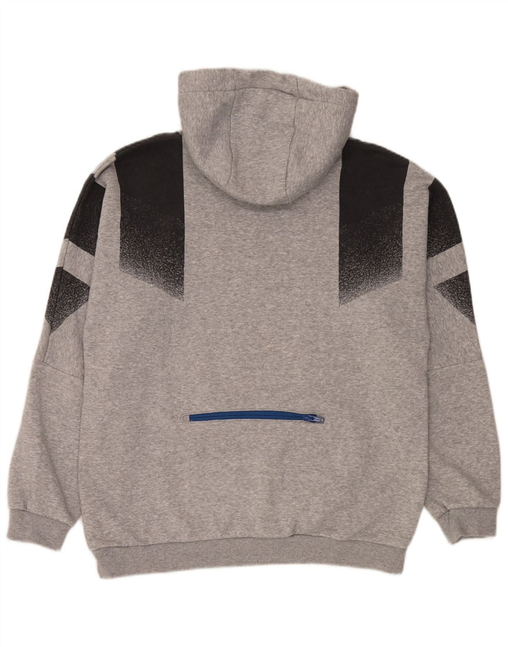 Pulover Adidas pentru bărbați, bumbac color bloc, gri mediu