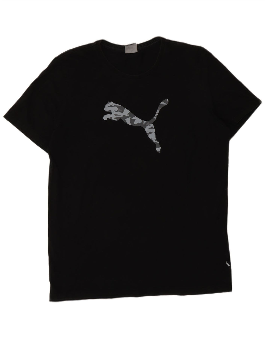 PUMA Mens Graphic T-Shirt Top Large Black