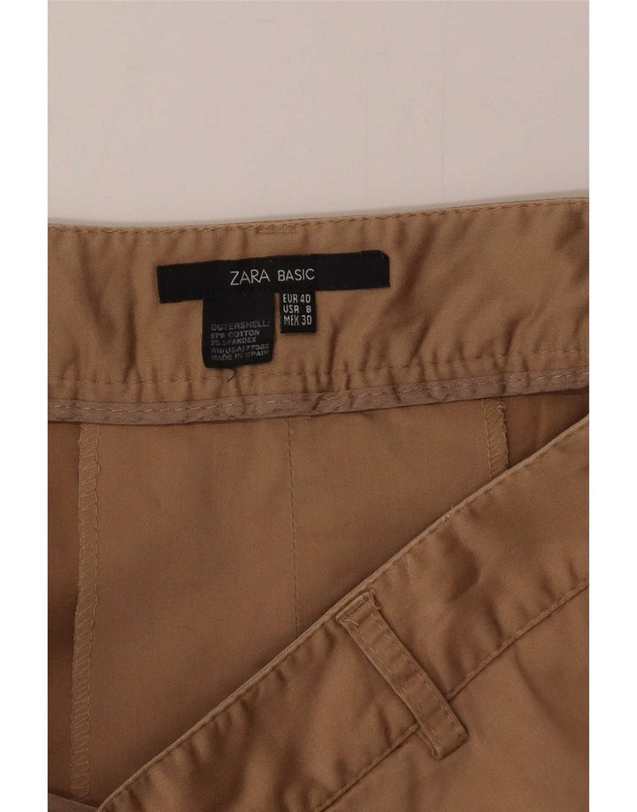 Fustă A-Line pentru Femei Zara EU 40 Medium W30 Bej Bumbac