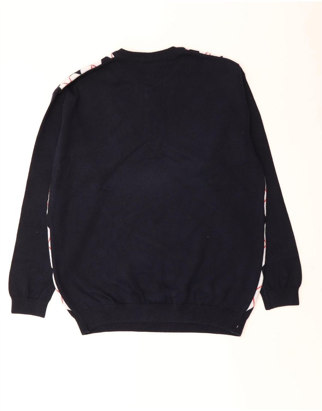 Pulover pentru bărbați Lacoste cu decolteu rotund Mărimea 6 XL bleumarin Argyle/Diamond