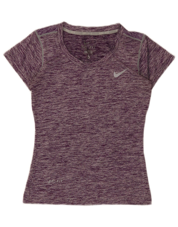 Tricou Nike Dri Fit pentru femei Top UK 12 Medium Purple Flecked Poliester