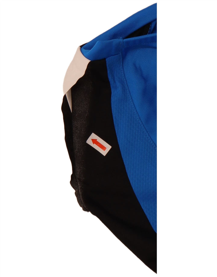 Top pentru bărbați Puma cu mânecă lungă, albastru, poliester color bloc