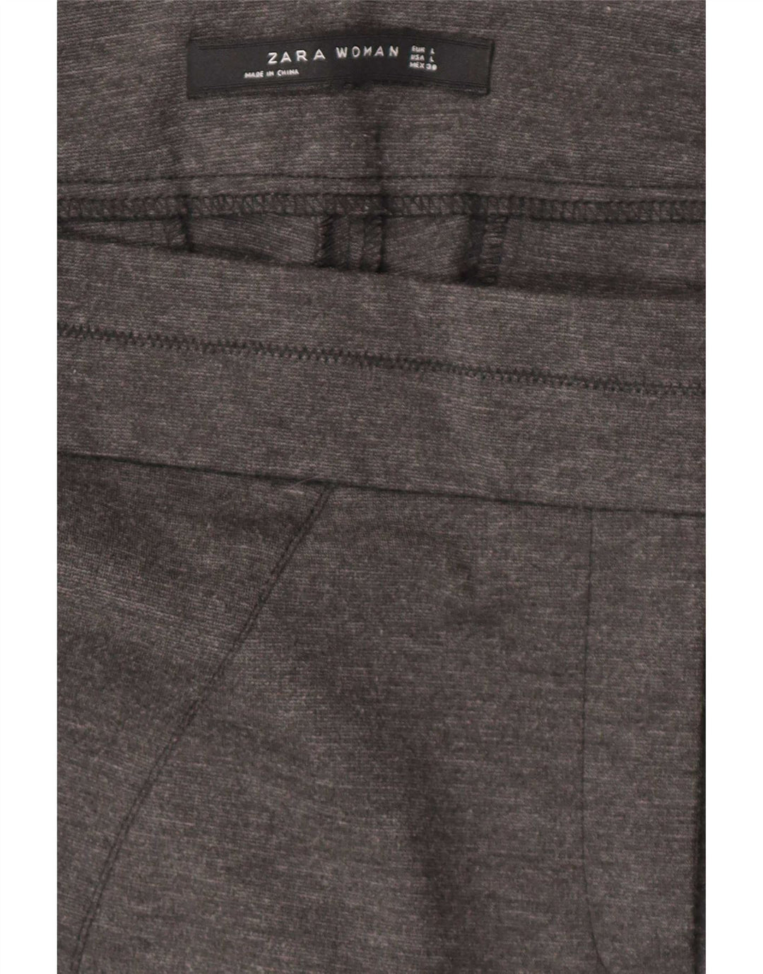 Pantaloni de costum slim pentru femei Zara L32 L30, gri, pete