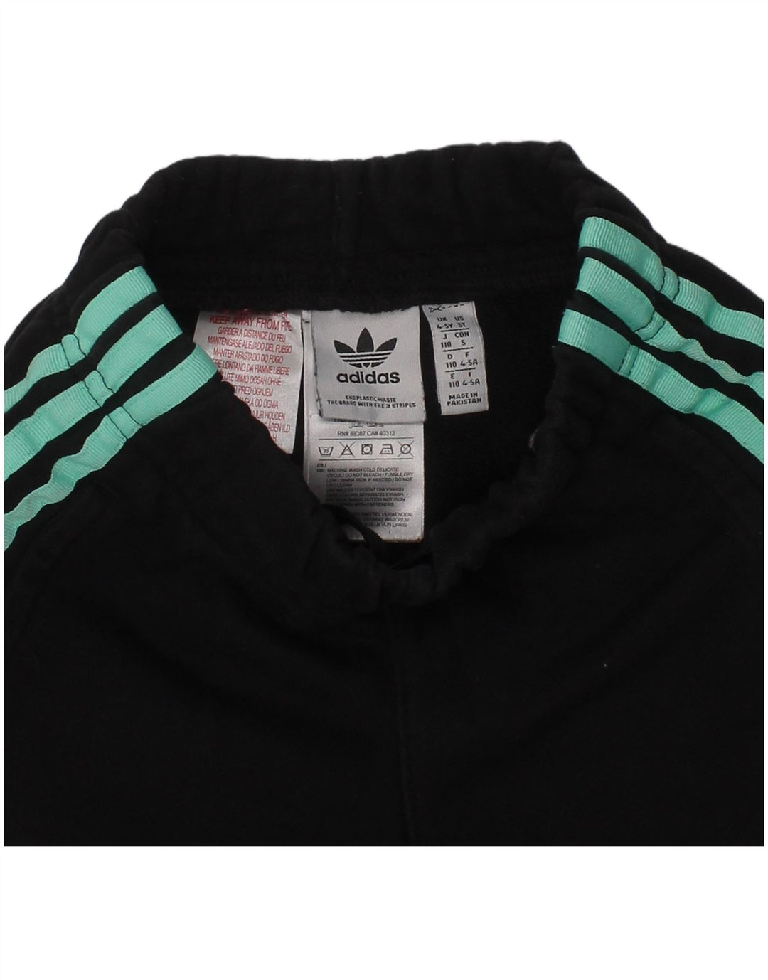 Pantaloni scurți sport pentru fete Adidas 4-5 ani, negru, bumbac