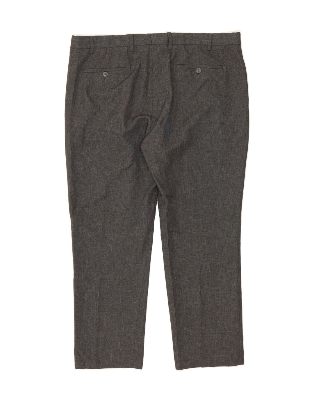 MARKS & SPENCER Mens Regular Suit Trousers W40 L29 Grey Polyester Vintage Marks & Spencer and Second-Hand Marks & Spencer from Messina Hembry 