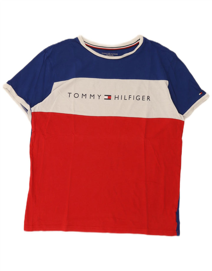 Tricou grafic pentru bărbați Tommy Hilfiger Top mare, multicolor, color block