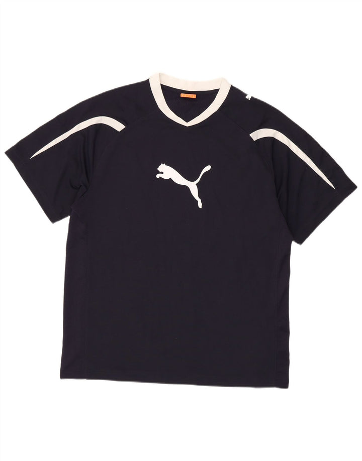 Tricou grafic PUMA pentru bărbați Top Mediu Bleumarin Poliester color bloc