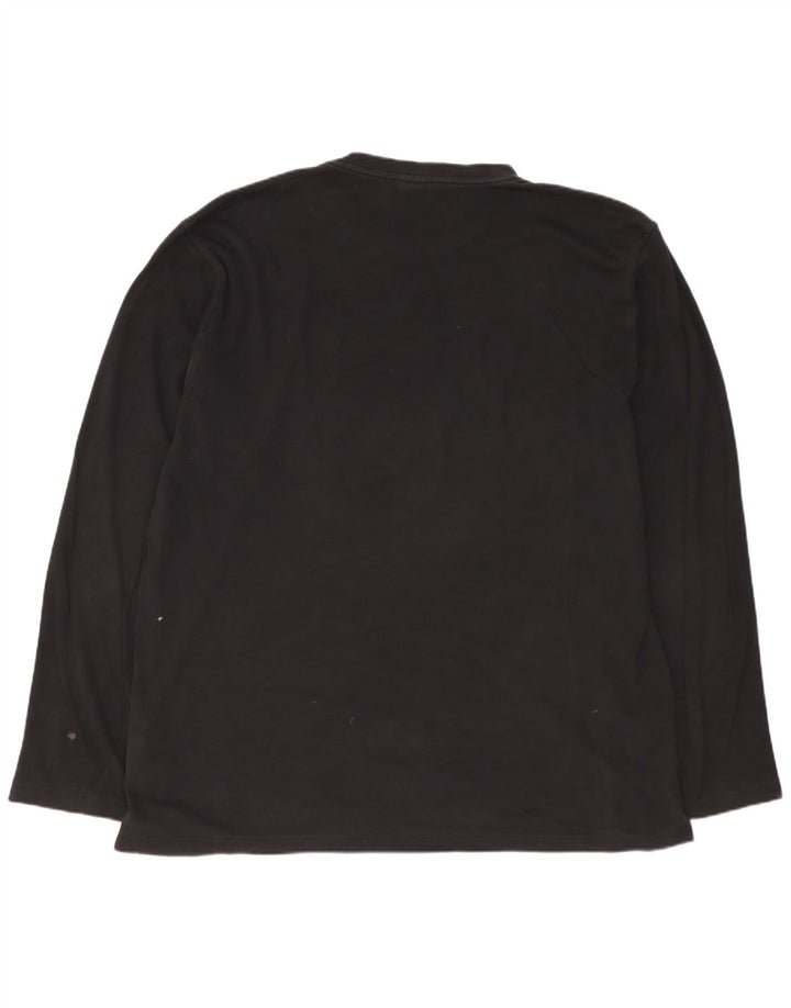 HUGO BOSS Top pentru bărbați cu mânecă lungă XL, bumbac negru