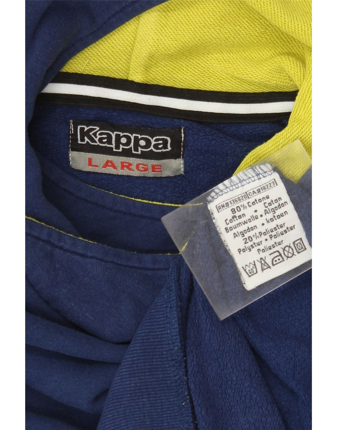 Pulover cu glugă pentru bărbați KAPPA, mare, bleumarin, bumbac