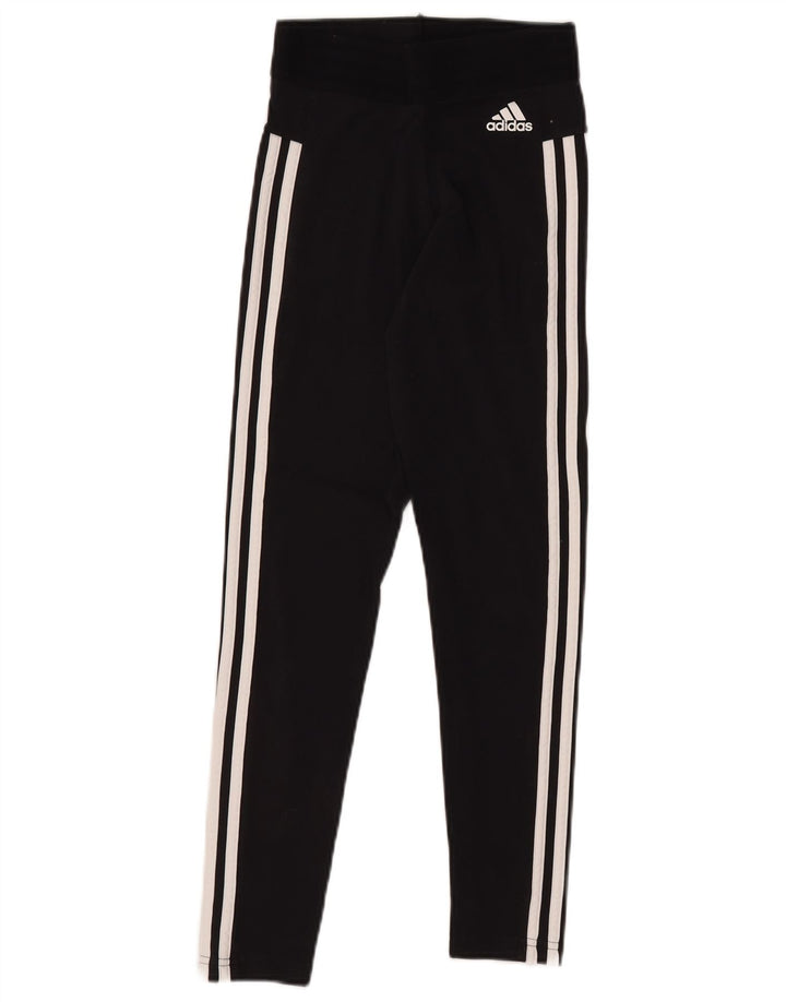 Leggings pentru femei ADIDAS UK 4/6 XS bumbac negru