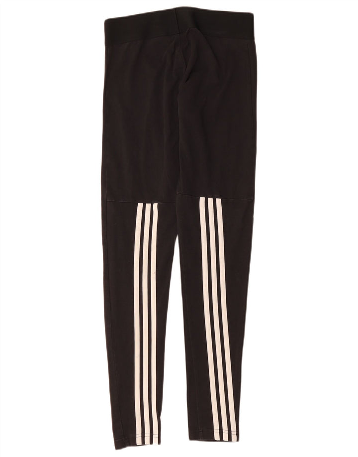 Leggings pentru femei ADIDAS UK 8/10 mic bumbac negru