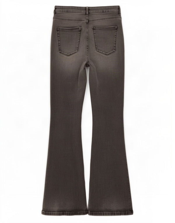Blugi skinny evazați pentru femei Zara EU 40 Medium L30 L33 Bumbac gri