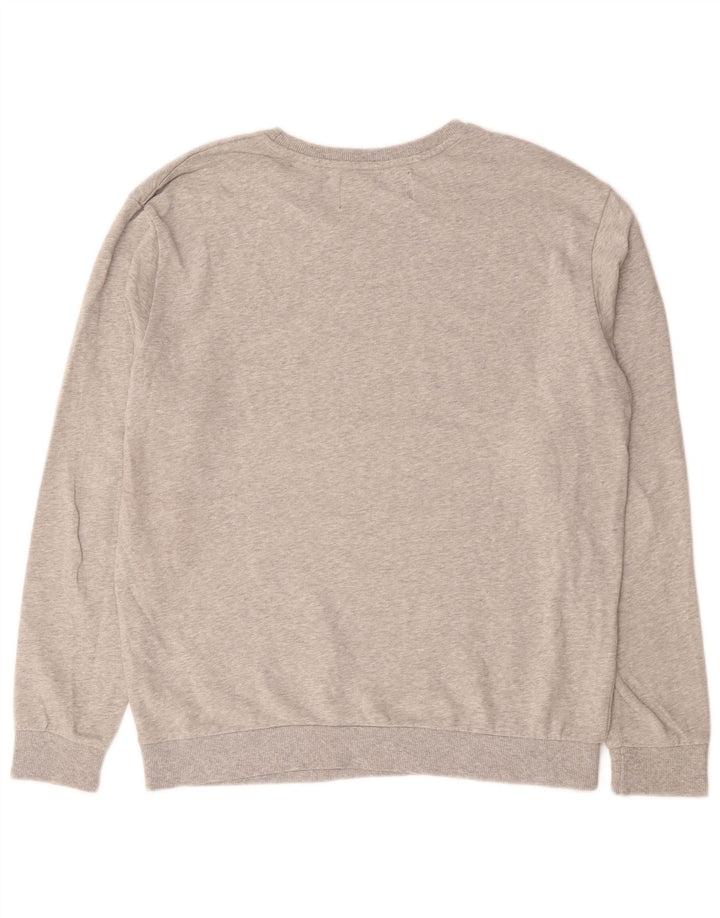 Pulover grafic pentru bărbați Zara XL bumbac gri